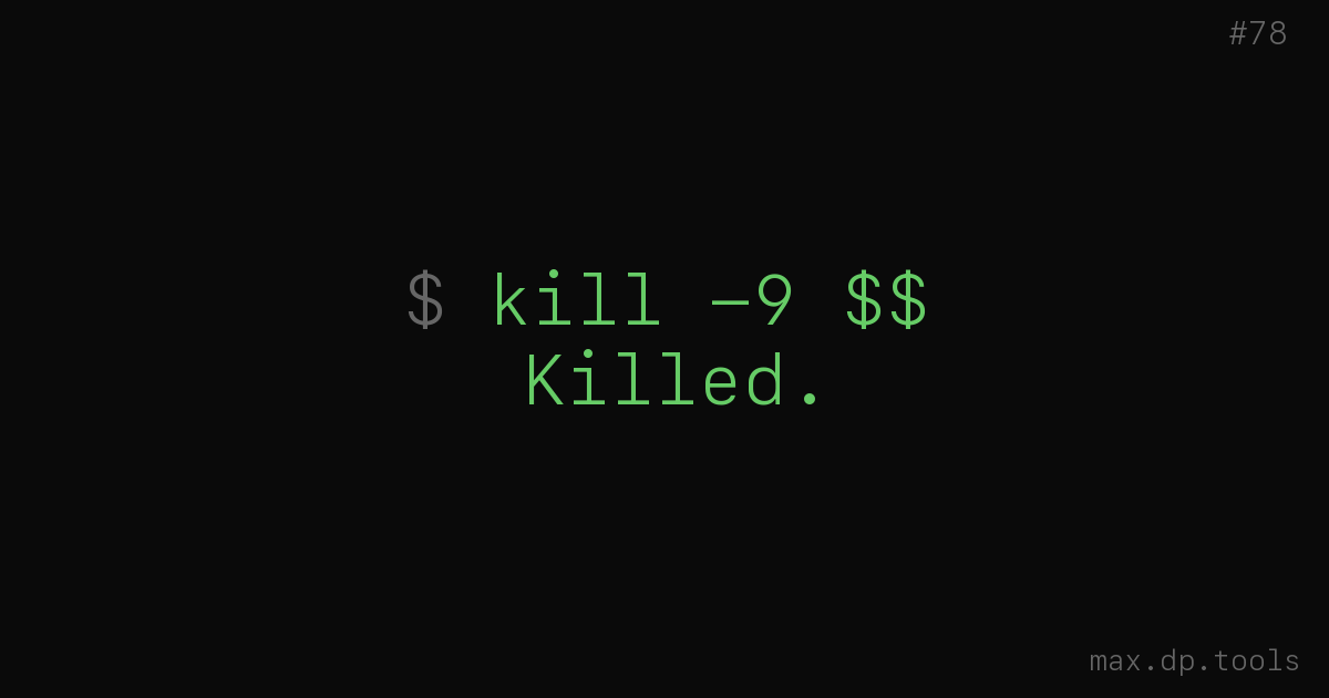 The agent that killed itself